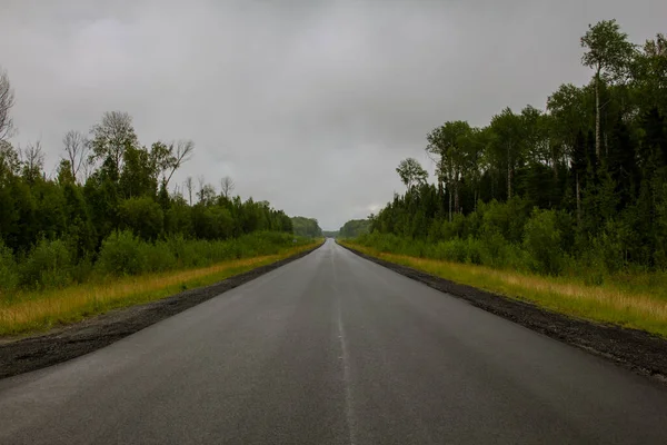 Autoroute Khanty Mansiysk Nyagan Route Entre Les Villes Khanty Mansiysk — Photo