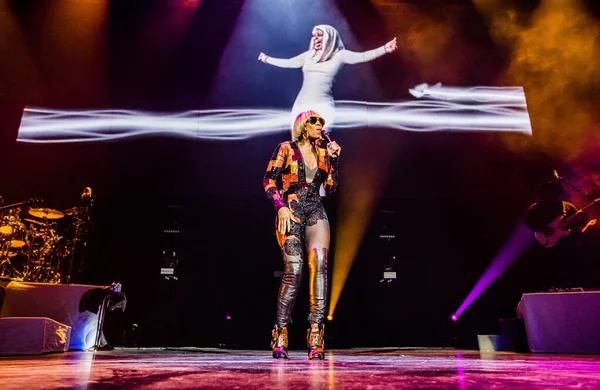 Mary Blige Auf Der Bühne Während Des Musikfestivals — Stockfoto