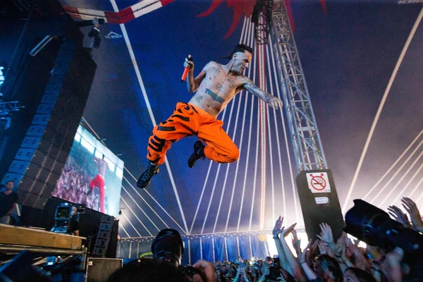 Die Antwoord Performing Stage Music Festival — Stock Photo, Image