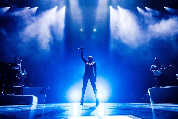 Mary Blige Apresentando Palco Durante Festival Música — Fotografia de Stock