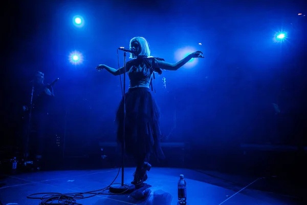 Aurora Actuando Festival Música Eurosonic — Foto de Stock