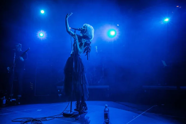 Aurora Actuando Festival Música Eurosonic — Foto de Stock