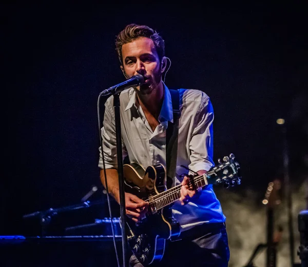 Editores Actuando Escenario Durante Festival Música — Foto de Stock