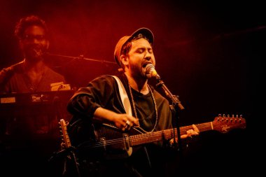  Unknown Mortal Orchestra performing on stage during Primavera Sound music festival 