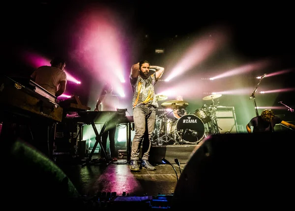 Potros Apresentando Palco Durante Festival Música — Fotografia de Stock