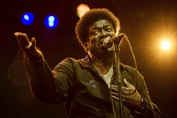 Charles Bradley Müzik Festivalinde Sahnede Sahne Alıyor — Stok fotoğraf