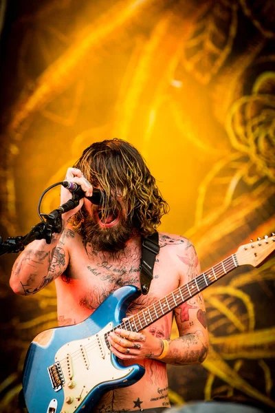 Biffy Clyro Auf Der Bühne Während Des Musikfestivals — Stockfoto