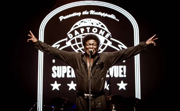 Charles Bradley Performing Stage Music Festival — Stock Photo, Image