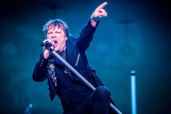 Iron Maiden Apresentando Palco Durante Festival Música — Fotografia de Stock