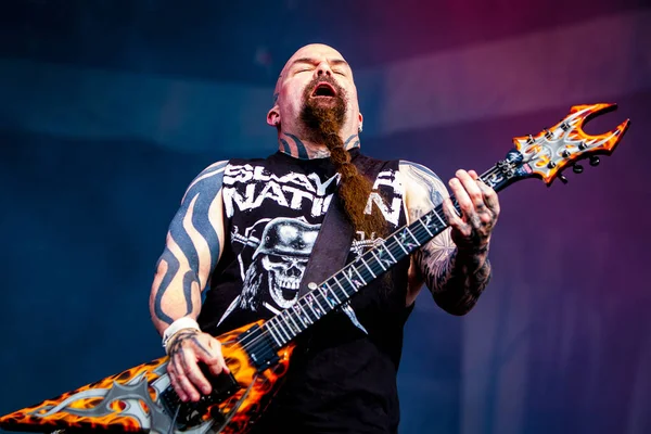 Slayer Performing Stage Music Festival — Stock Photo, Image