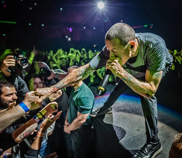 Linkin Park Actuando Escenario Durante Festival Música — Foto de Stock