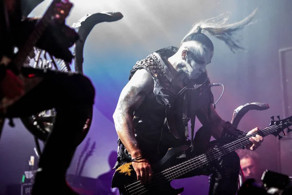 Behemoth Müzik Festivalinde Sahnede Performans Sergiliyor — Stok fotoğraf