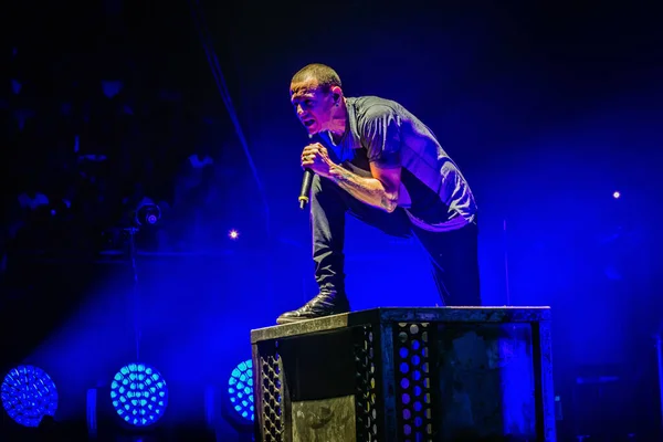 Linkin Park Actuando Escenario Durante Festival Música — Foto de Stock