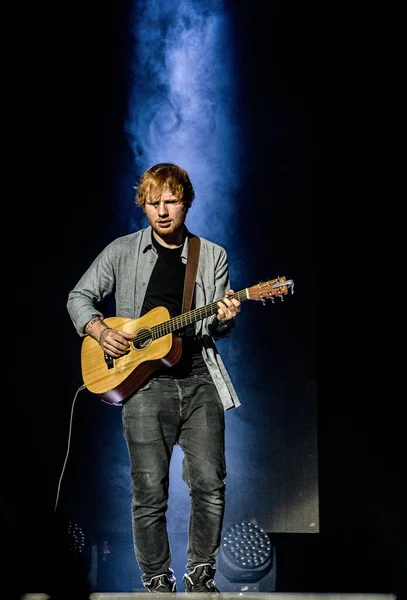Sheeran Performing Stage Music Festival — Stock Photo, Image