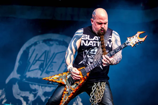 Slayer Müzik Festivalinde Sahnede Sahne Alacak — Stok fotoğraf