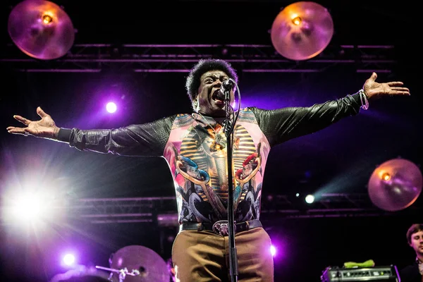 Charles Bradley Actuando Escenario Durante Festival Música — Foto de Stock