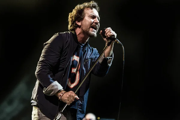 Pearl Jam Actuando Escenario Durante Festival Música — Foto de Stock