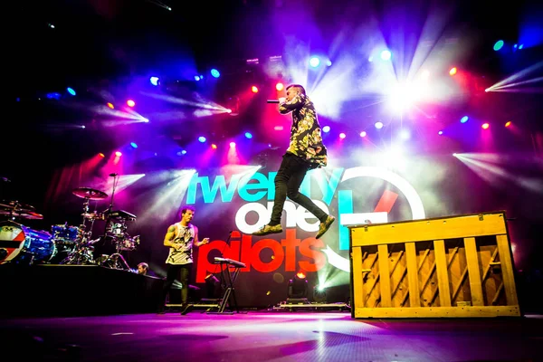 Twenty One Pilots Performing Stage Music Festival — Stock Photo, Image