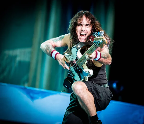 Iron Maiden Performing Stage Music Festival — Stock Photo, Image