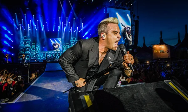Robbie Williams Pinkpop Festival June 2015 Landgraaf Netherlands — Stock Photo, Image