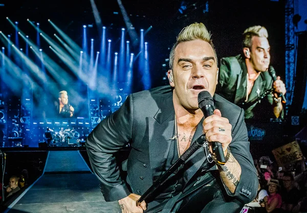 Robbie Williams Pinkpop Festival Den Juni 2015 Landgraaf Nederländerna — Stockfoto