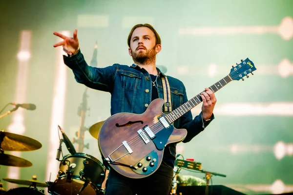 Reyes León Actuando Festival Música Pinkpop — Foto de Stock