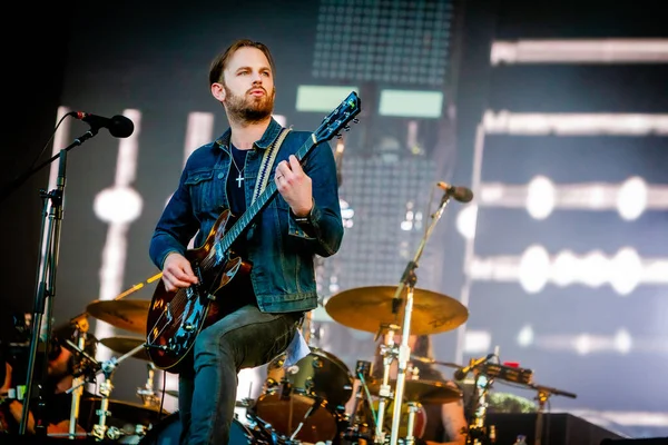 Reyes León Actuando Festival Música Pinkpop — Foto de Stock