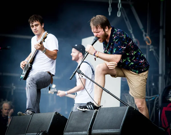 Entra Shikari Actuando Festival Música Sziget — Foto de Stock