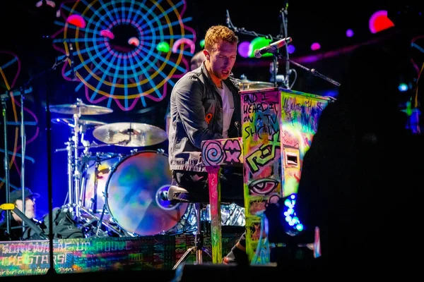 Coldplay Performing Malieveld Music Festival — Stock Photo, Image