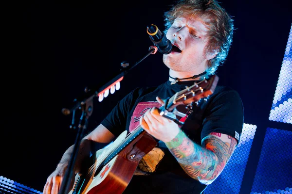 Sheeran Performing Hmh Music Festival — Stock Photo, Image