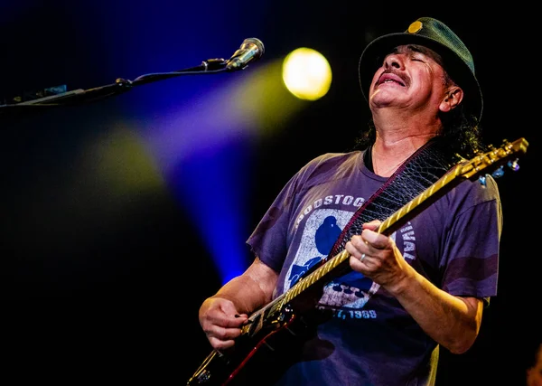 Carlos Santana Actuando Festival Música Jazz Del Mar Del Norte — Foto de Stock