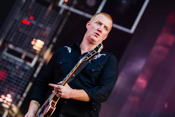 Zespół Queens Stone Age Występujący Festiwalu Pinkpop Landgraaf — Zdjęcie stockowe