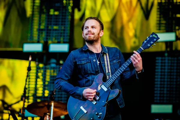 Reyes León Actuando Festival Música Pinkpop — Foto de Stock