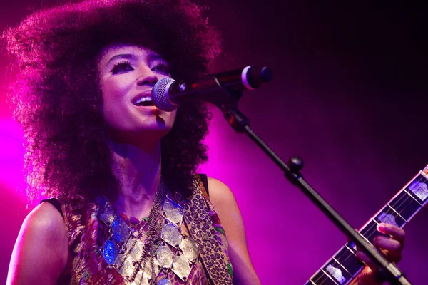 Andy Allo Actuando Festival Música Jazz Del Mar Del Norte — Foto de Stock