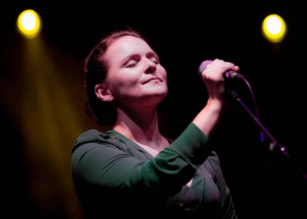 Emiliana Torrini Performing Sziget Music Festival — Stock Photo, Image