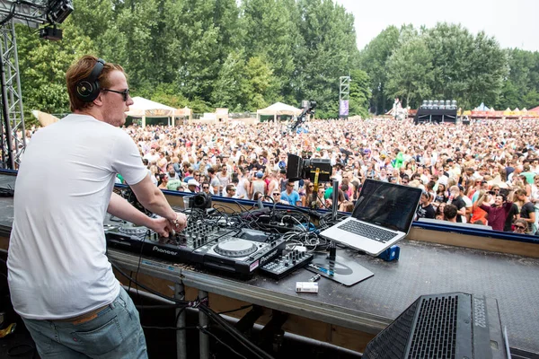 Bakermat Performing Stage Mysteryland Music Festival — Stock Photo, Image