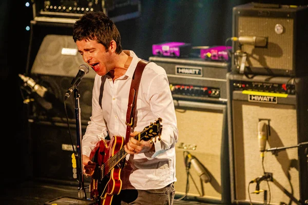 Noel Gallaghers Actuando Escenario Durante Concierto Música — Foto de Stock