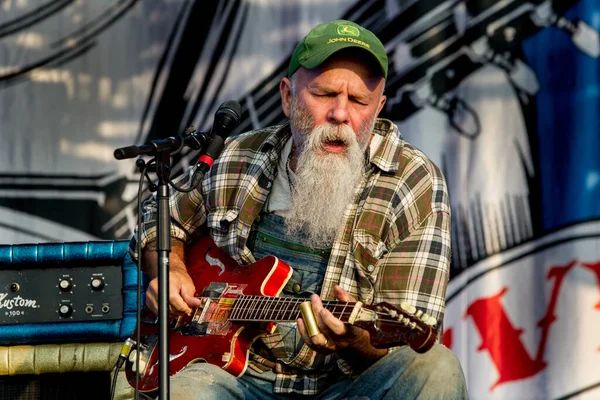 Seasick Steve Performing Stage Music Concert — Stock Photo, Image