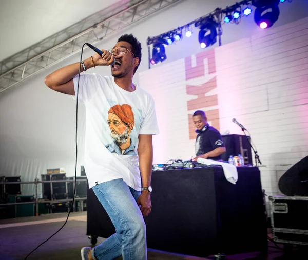 Oddisee Treedt Tijdens Een Muziekconcert — Stockfoto