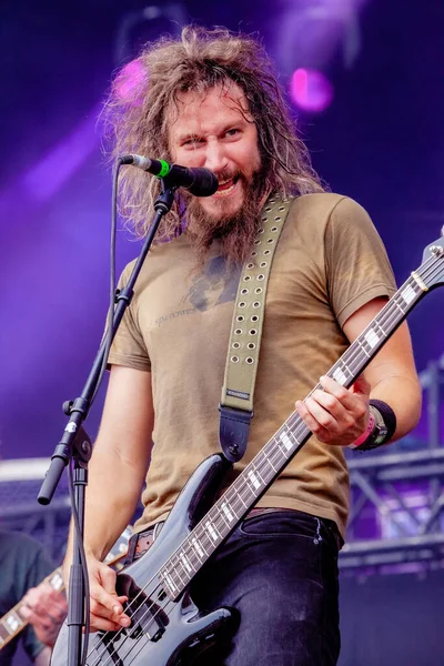 Mastodon Actuando Escenario Durante Concierto Música — Foto de Stock