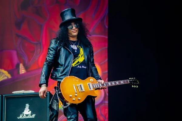 Slash Performing Stage Music Concert — Stock Photo, Image