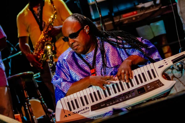 Stevie Wonder Performing Stage Music Concert — Stock Photo, Image