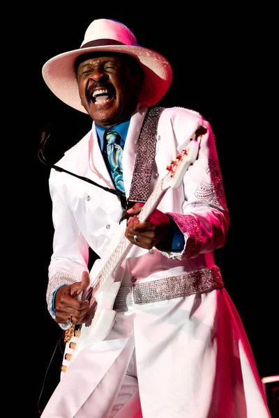 Larry Graham Actuando Escenario Durante Concierto Música — Foto de Stock