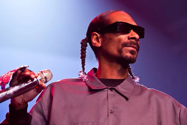 Snoop Dogg Выступают Сцене Время Концерта — стоковое фото