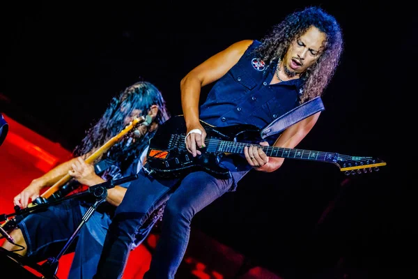 Metallica Actuando Escenario Durante Concierto Música —  Fotos de Stock