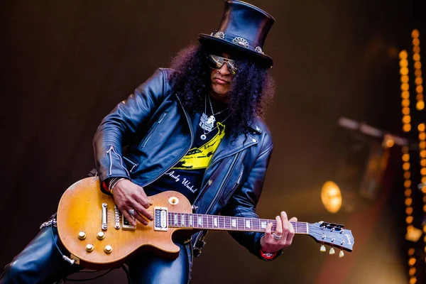 Slash Performing Stage Music Concert — Stock Photo, Image