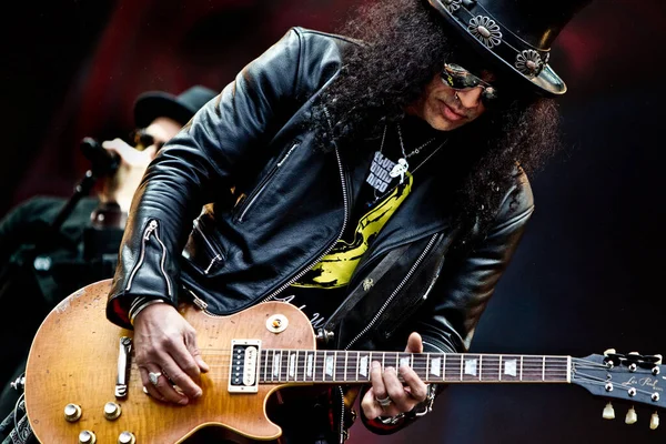 Slash Performing Stage Music Concert — Stock Photo, Image