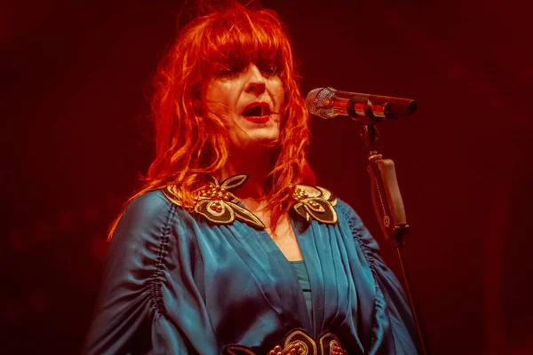 Florence Machine Treden Tijdens Een Muziekconcert — Stockfoto