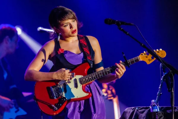 Norah Jones Performing Stage Music Concert — Stock Photo, Image