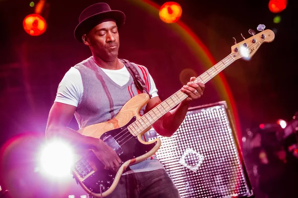Marcus Miller Performing Stage Music Concert — Stock Photo, Image